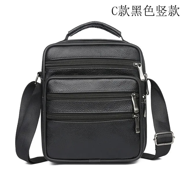 Men Messenger Bags Fashion Business Cowhide Shoulder Bags For Men Genuine Leather Bags High Capacity Handbags 2021 New