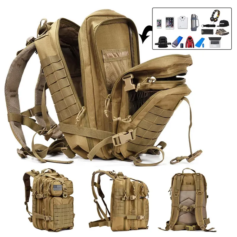 Men's Army Military Tactical Large Backpack Waterproof