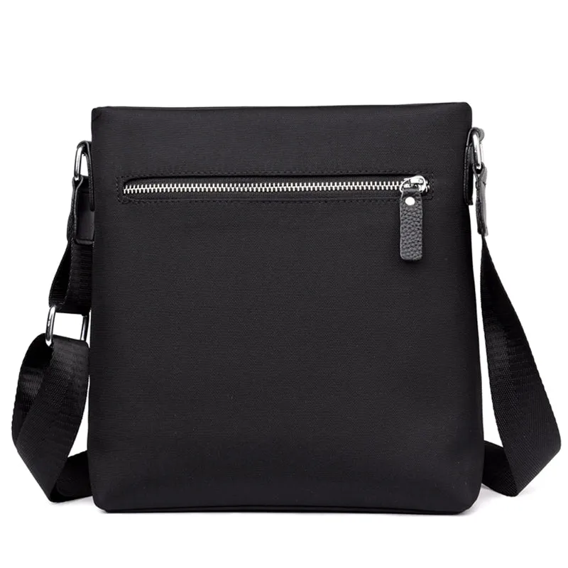 Men's Crossbody 2019 PURANI Oxford Mens Messenger Bags Versatile Male Business Casual Single Shoulder Bag Handbag Waterproof Solid Fesigner Satchels (Black)