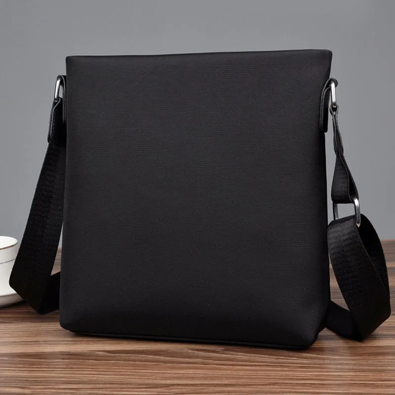 Men's Crossbody 2019 PURANI Oxford Mens Messenger Bags Versatile Male Business Casual Single Shoulder Bag Handbag Waterproof Solid Fesigner Satchels (Black)