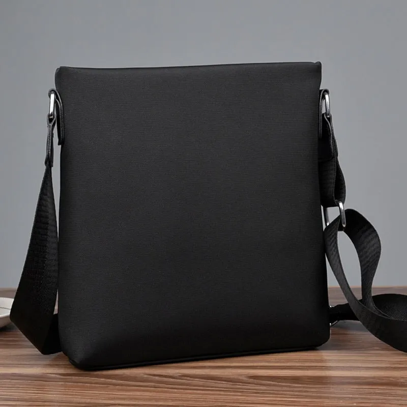 Men's Crossbody 2019 PURANI Oxford Mens Messenger Bags Versatile Male Business Casual Single Shoulder Bag Handbag Waterproof Solid Fesigner Satchels (Black)