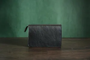 Mens' Vintage Genuine Leather Clutch Purse Men Business Clutch Hand Bag Cowhide Wallet D075
