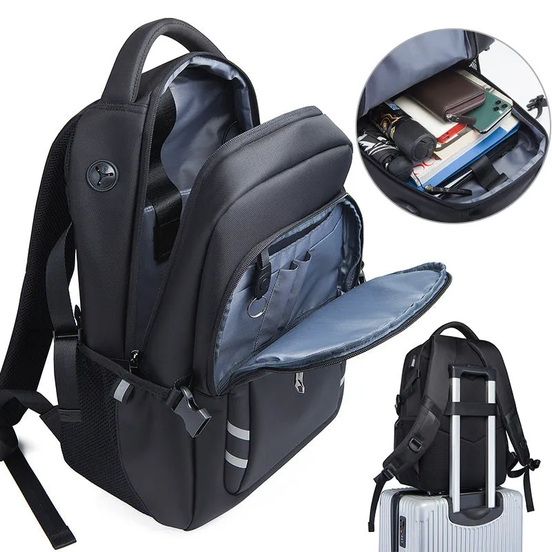 Men's Waterproof Large Capacity Business Commute Computer Backpacks