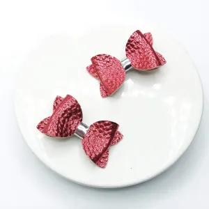 Metallic Red Micro Mini Bows