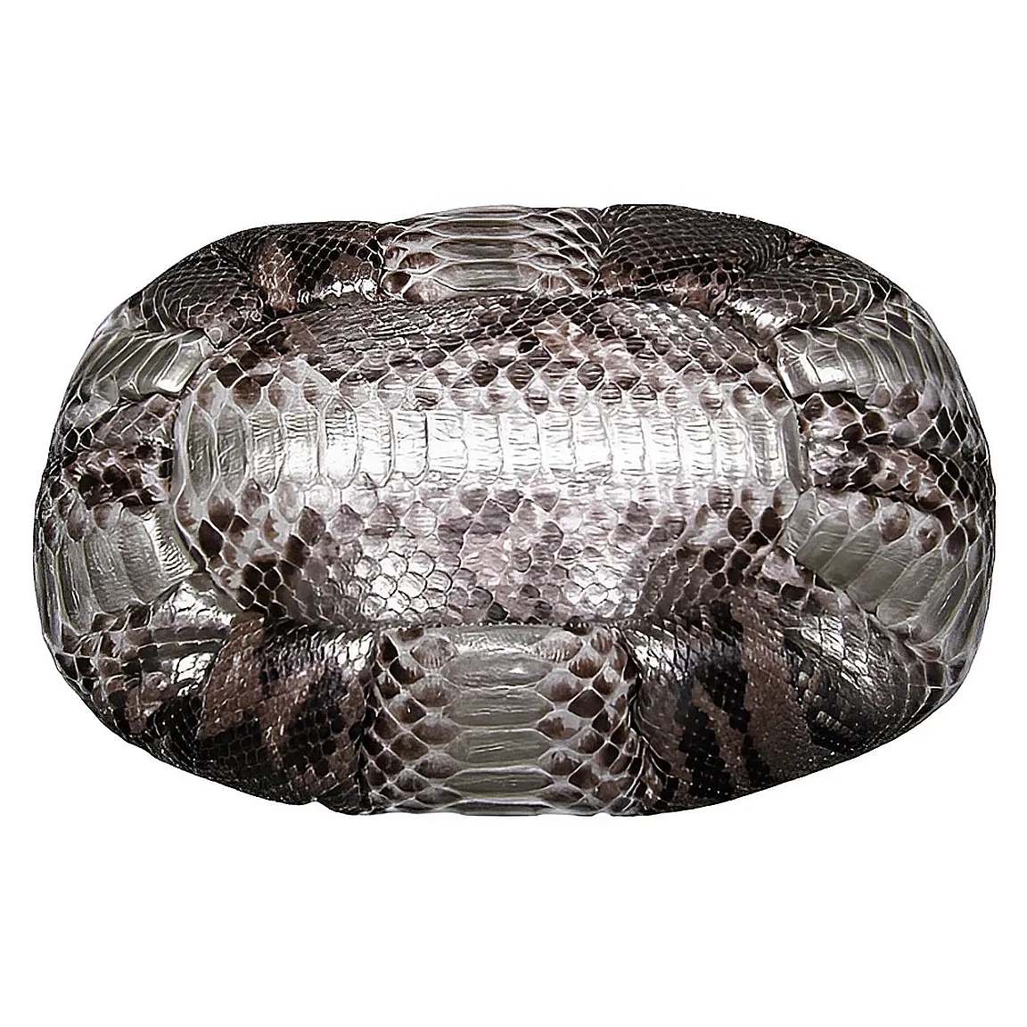 Metallic Silver Dumpling Bag