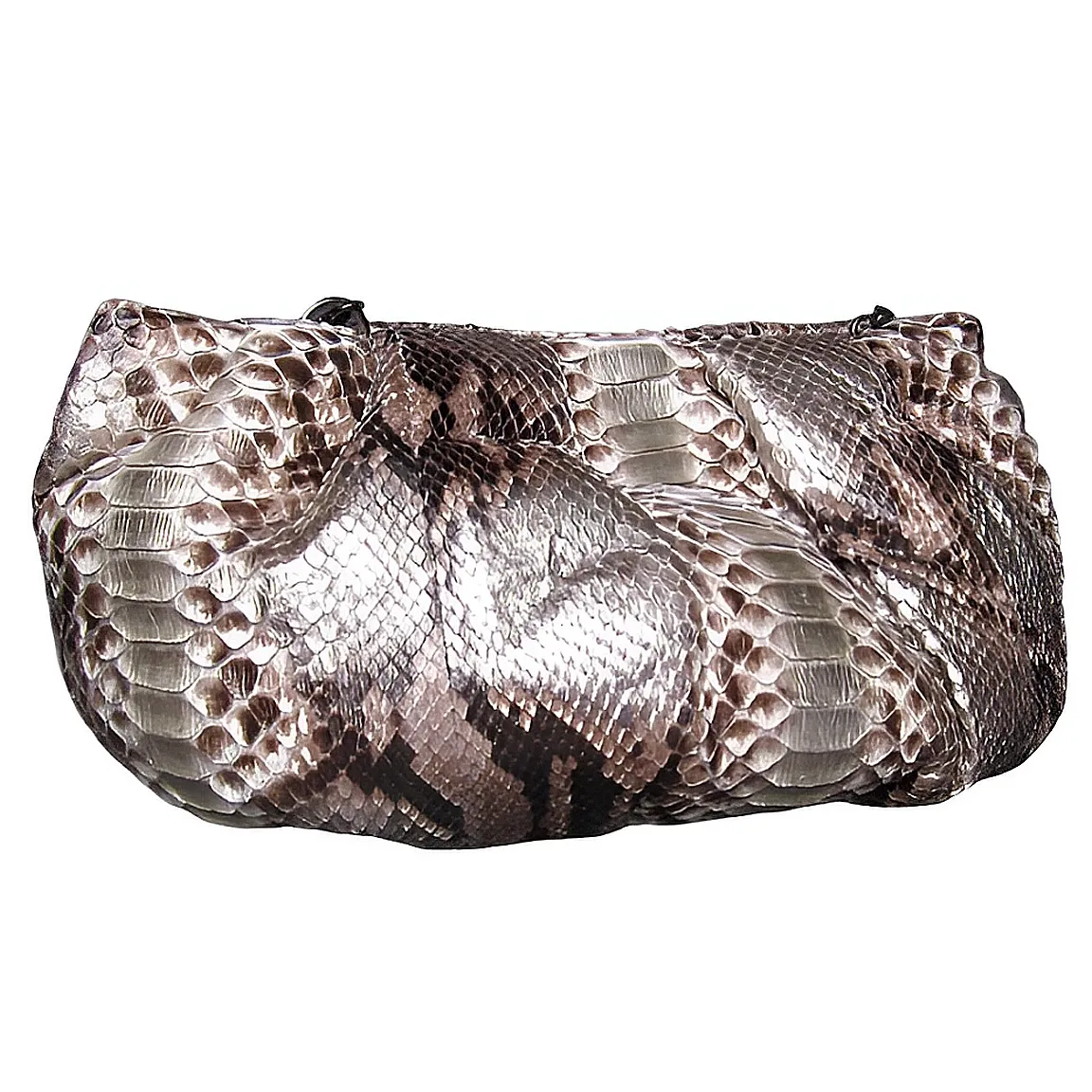 Metallic Silver Dumpling Bag