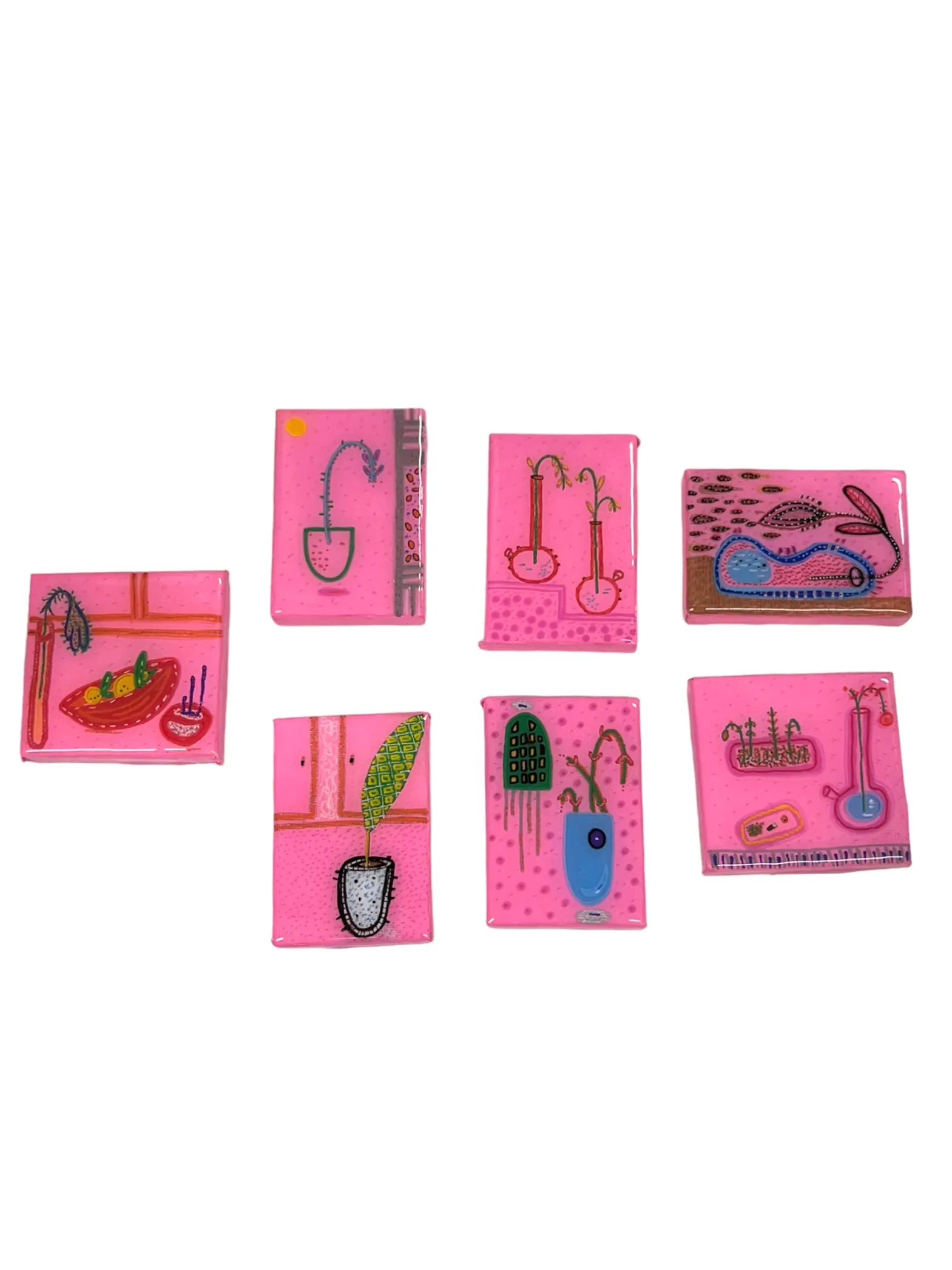 MIND BLOWING PROJECT- Pink Resin Painting - Planters