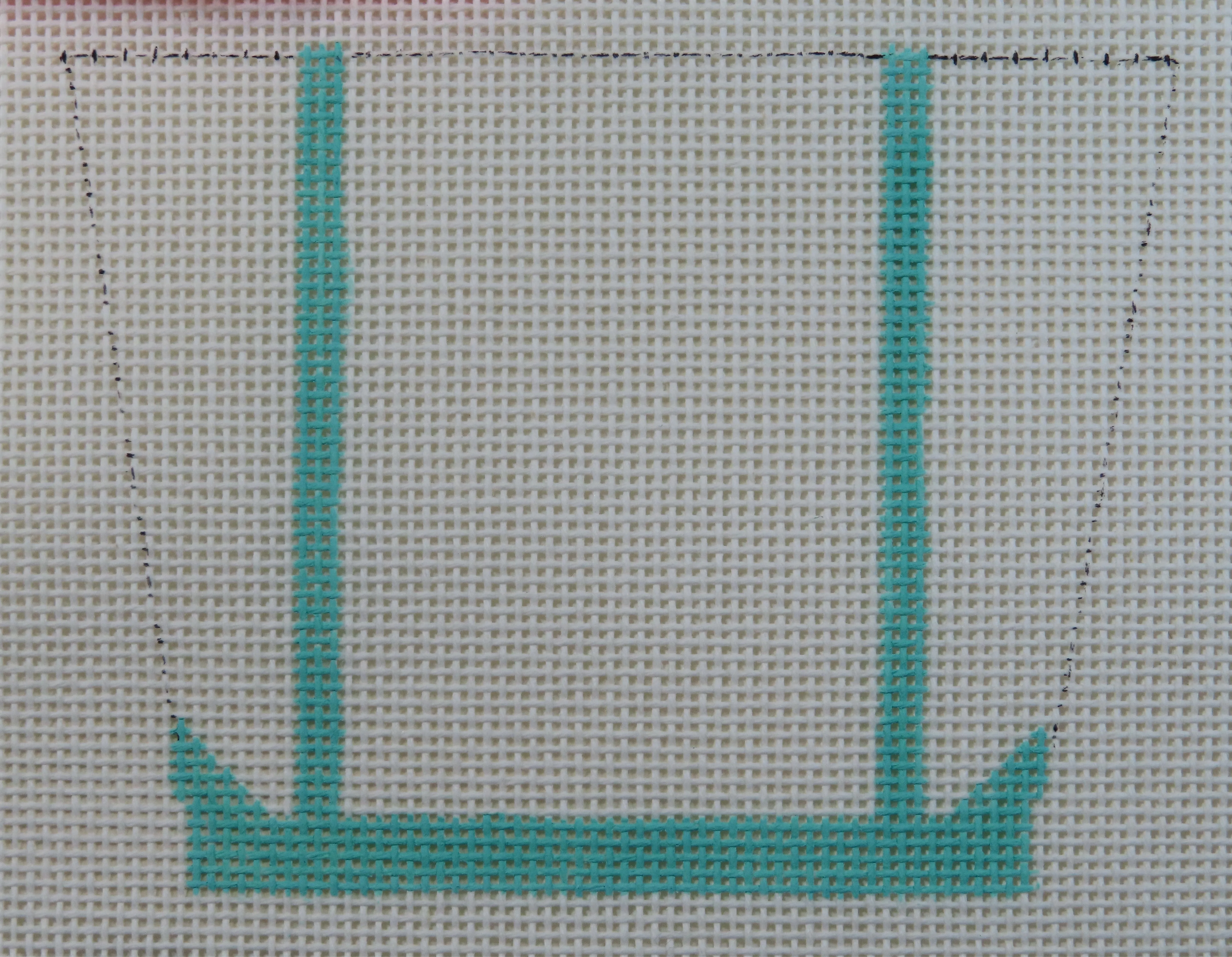 Mini Canvas Tote - Light Teal