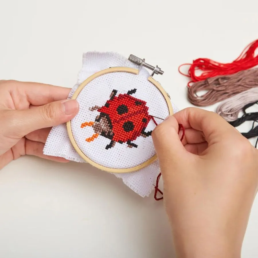Mini Cross Stitch Kit - Ladybird