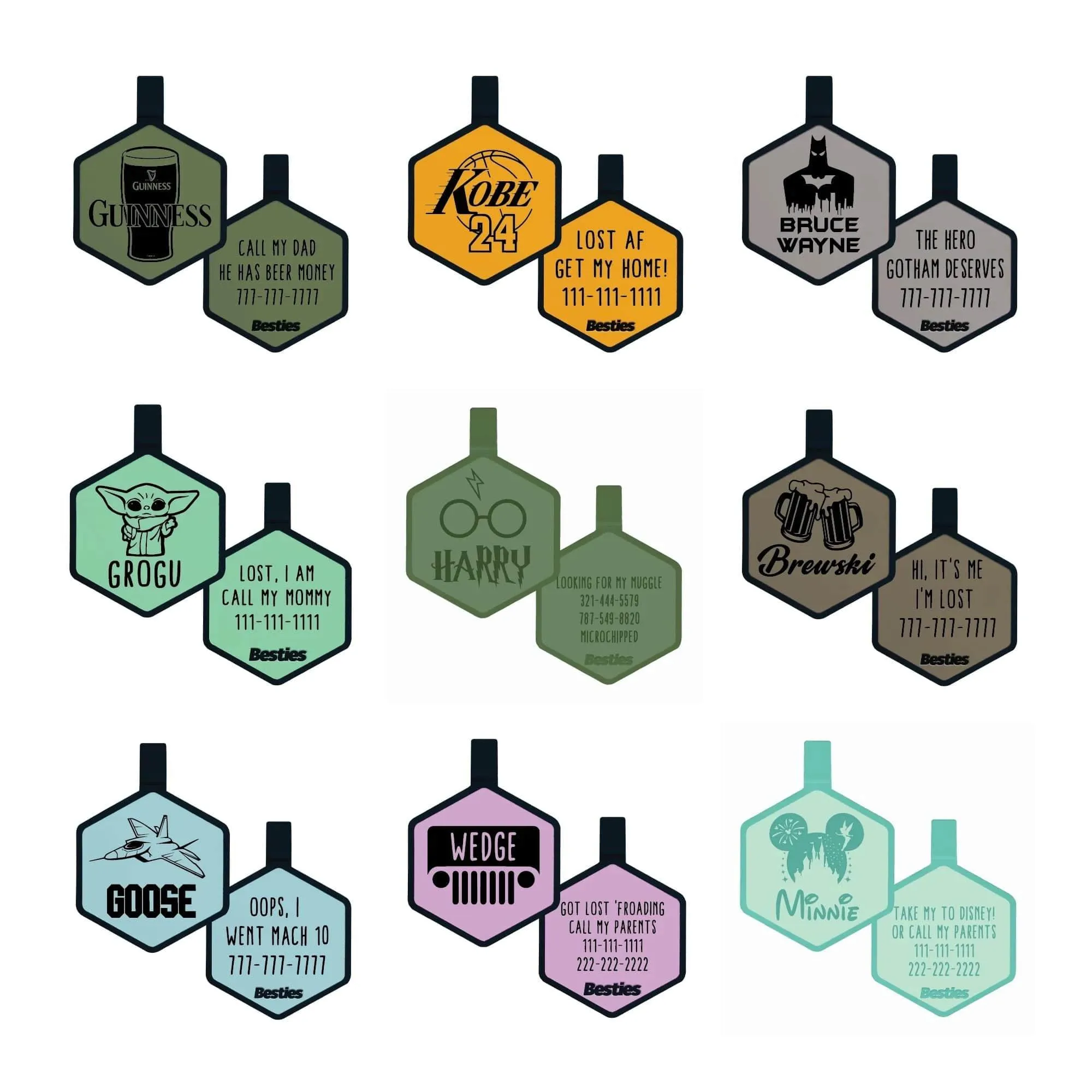 Mini Custom Design ID Tag