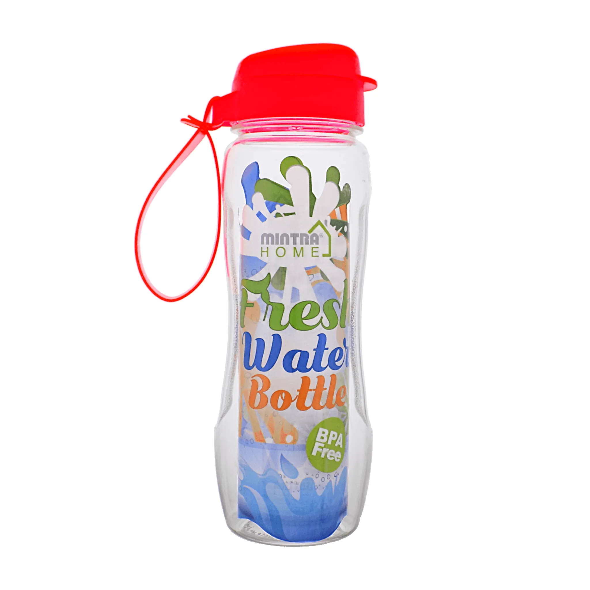 Mintra Fresh Water Bottle Colored Cap 650 ml