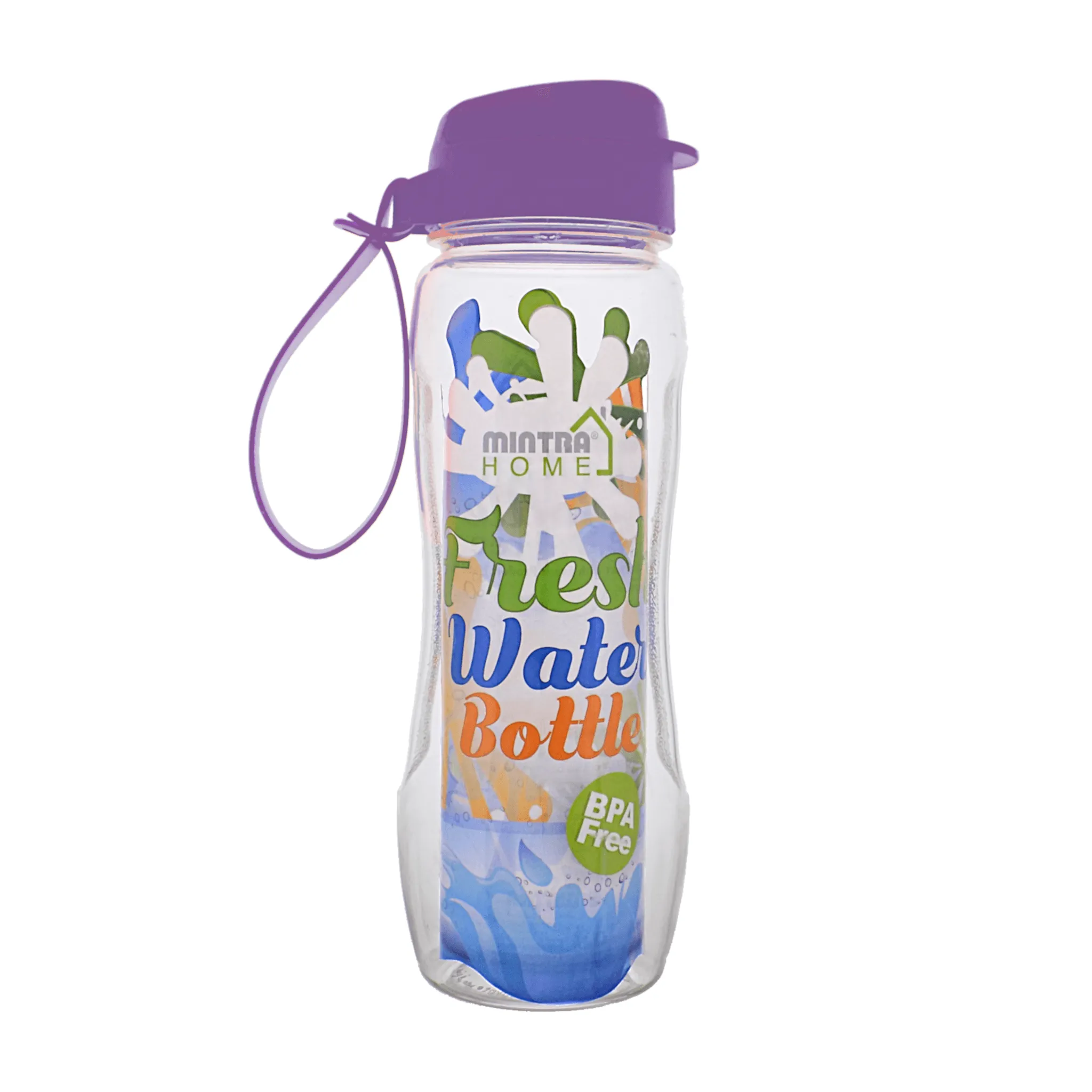 Mintra Fresh Water Bottle Colored Cap 650 ml
