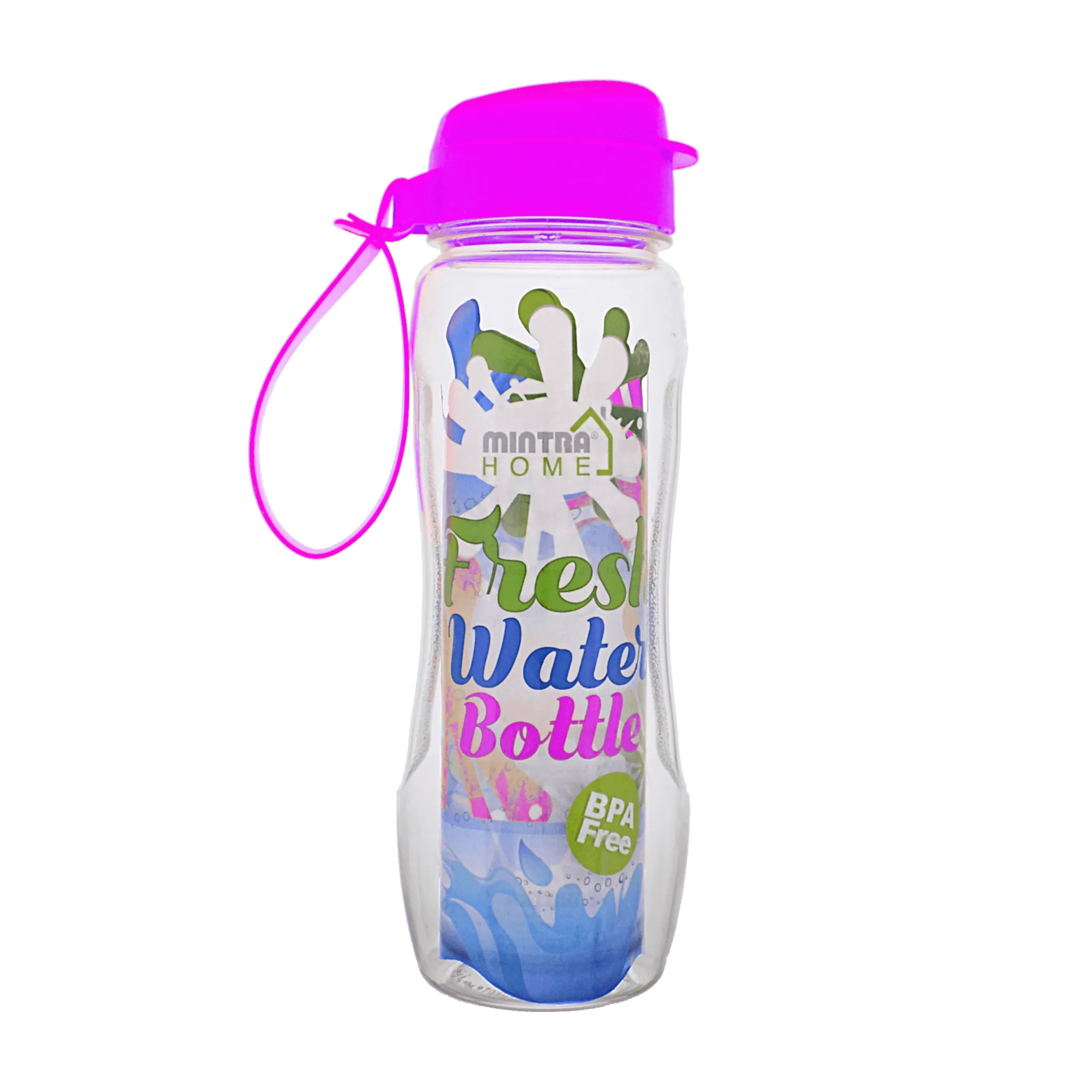 Mintra Fresh Water Bottle Colored Cap 650 ml