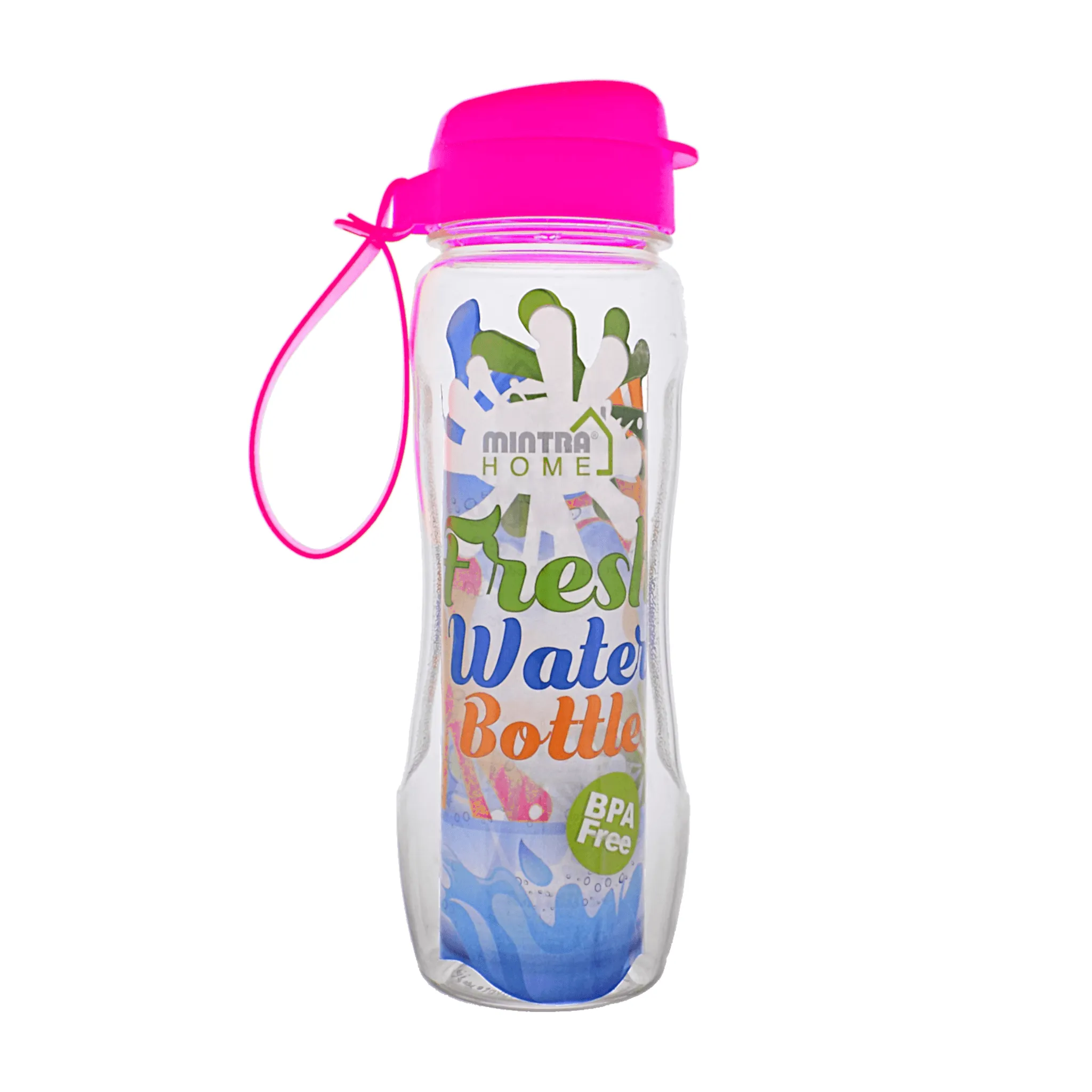 Mintra Fresh Water Bottle Colored Cap 650 ml