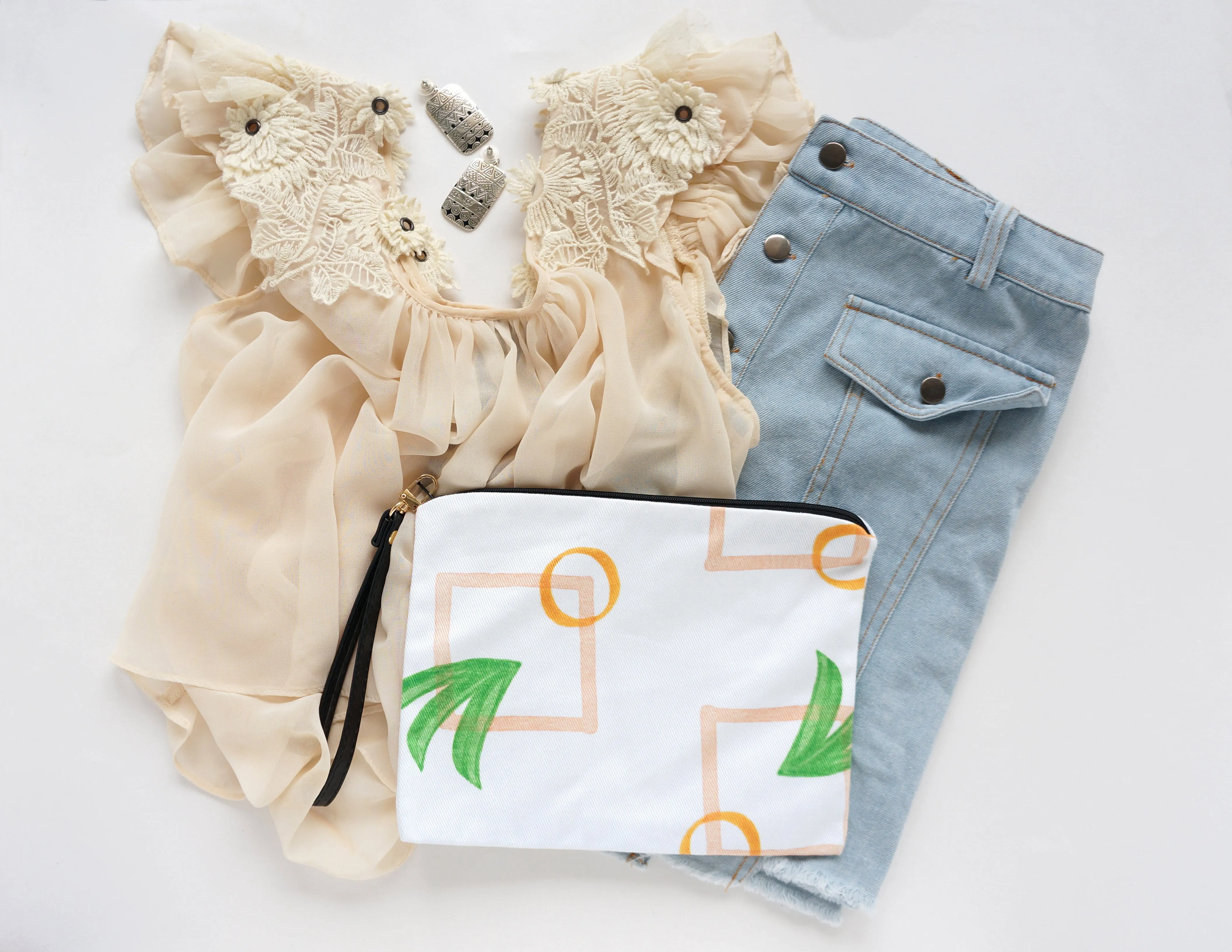 Modern Palm Clutch