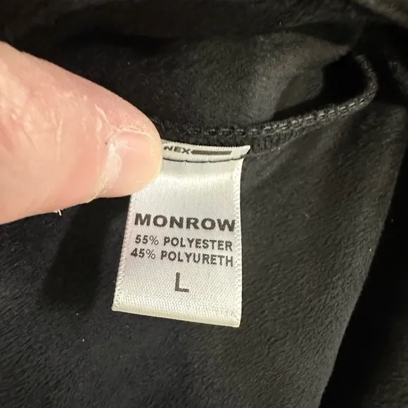Monrow Black Faux Leather Mini Skirt Size Large