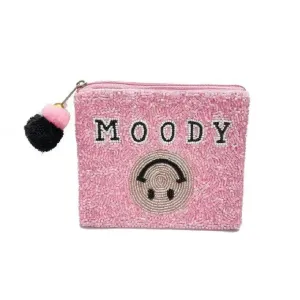 Moody Beaded Pouch