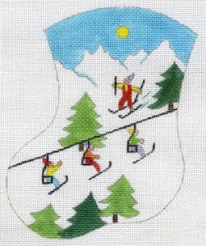MX-40 Ski Scene mini stocking