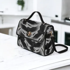 Mystical Raven Witch HandBag, Cottagecore Crossbody Crow Witchcraft Stylish & Unique Accessory Bag, Vegan Leather Crossbody Boho Hippies Bag