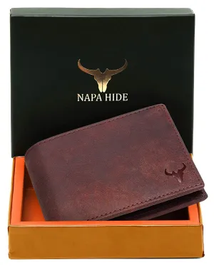 Napa Hide Brown Men's Wallet (NPH013 BRN Crackle)