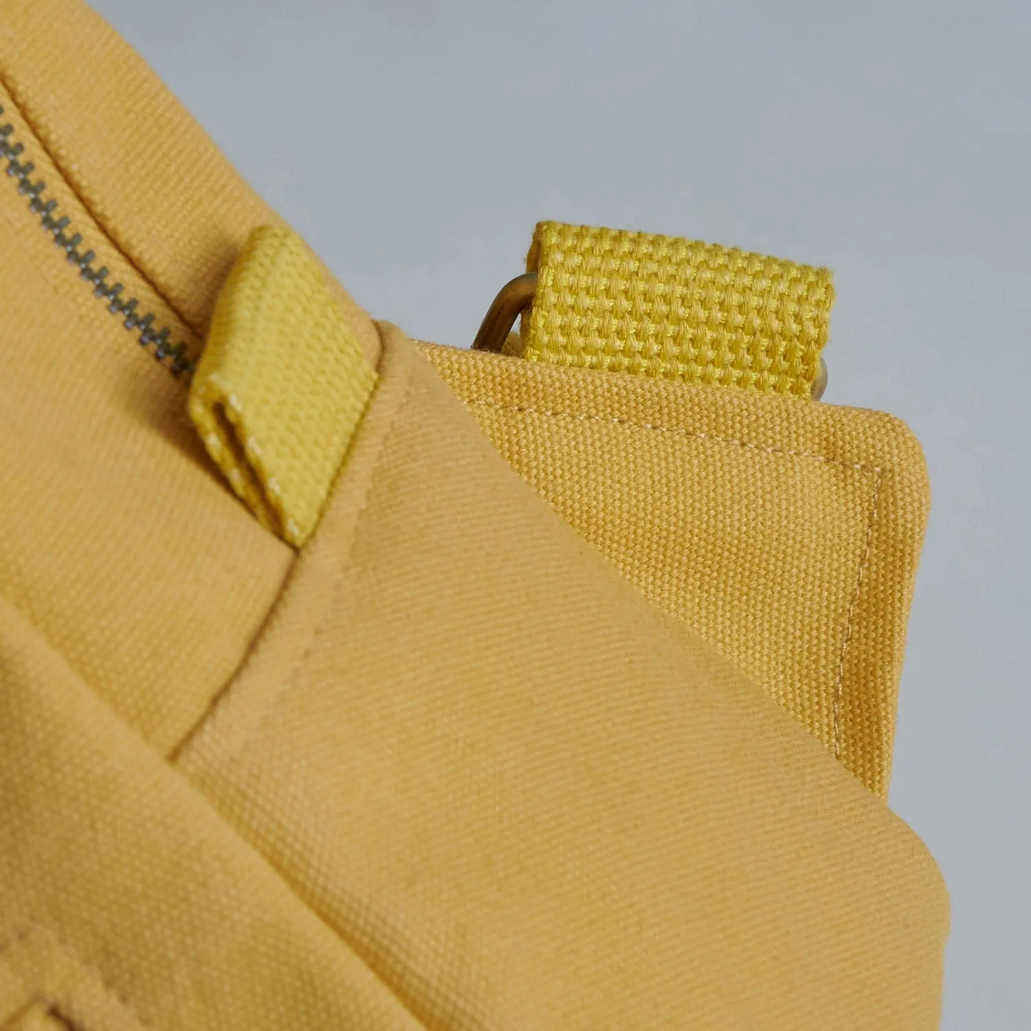 Natural Cotton Canvas Daypack | Mustard Yellow