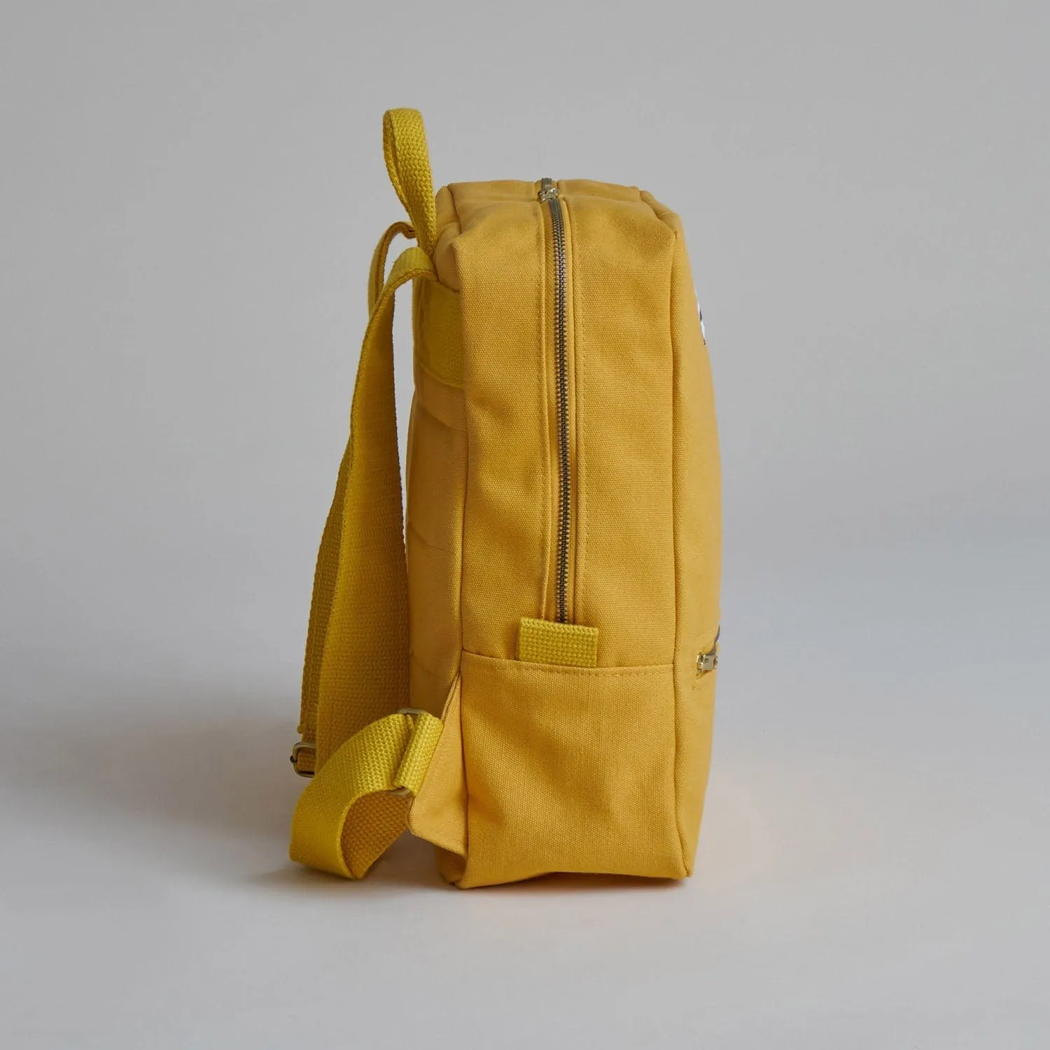 Natural Cotton Canvas Daypack | Mustard Yellow