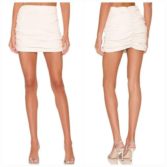 NBD Keoni Mini Skirt in Ivory Medium