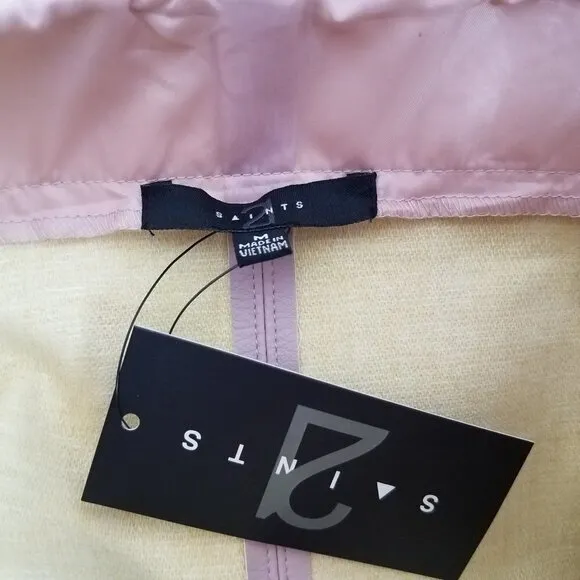 NEW 21 Saints Size M Faux Leather Mini Skirt in Pink