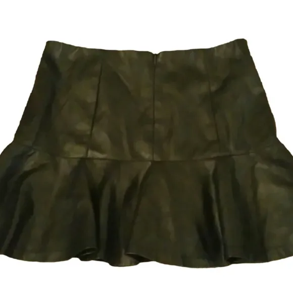 New ARMANI EXCHANGE Faux Leather mini skirt VEGAN