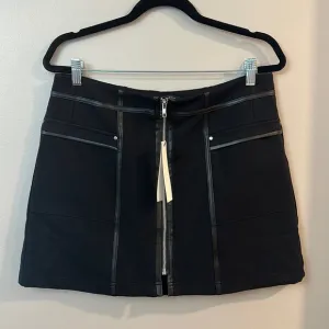 NWT Central Park West Black Mini Skirt