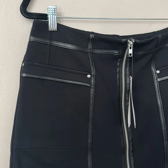 NWT Central Park West Black Mini Skirt