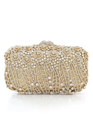 OMBRE CLUTCH-SILVER-GOLD