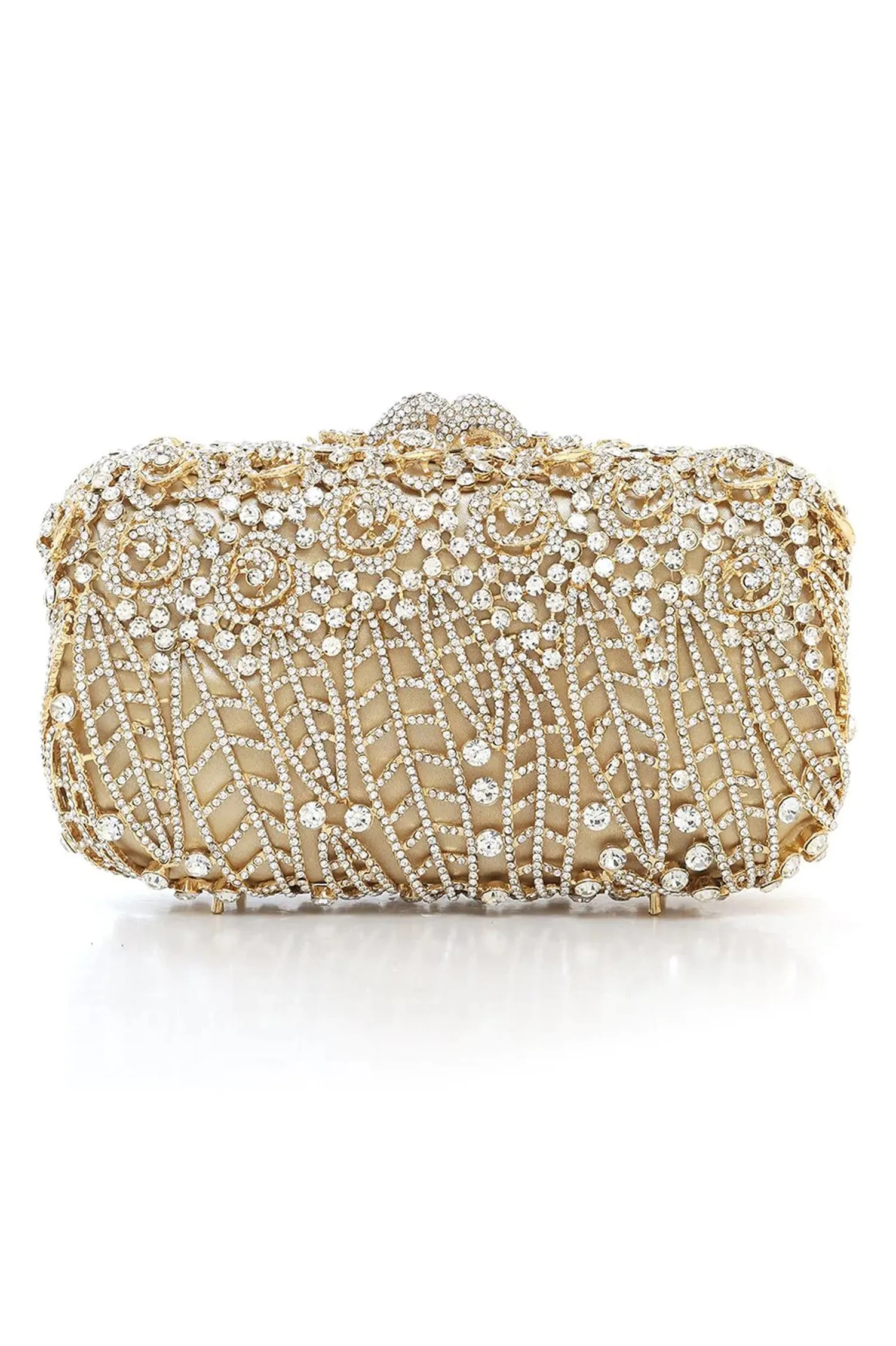 OMBRE CLUTCH-SILVER-GOLD