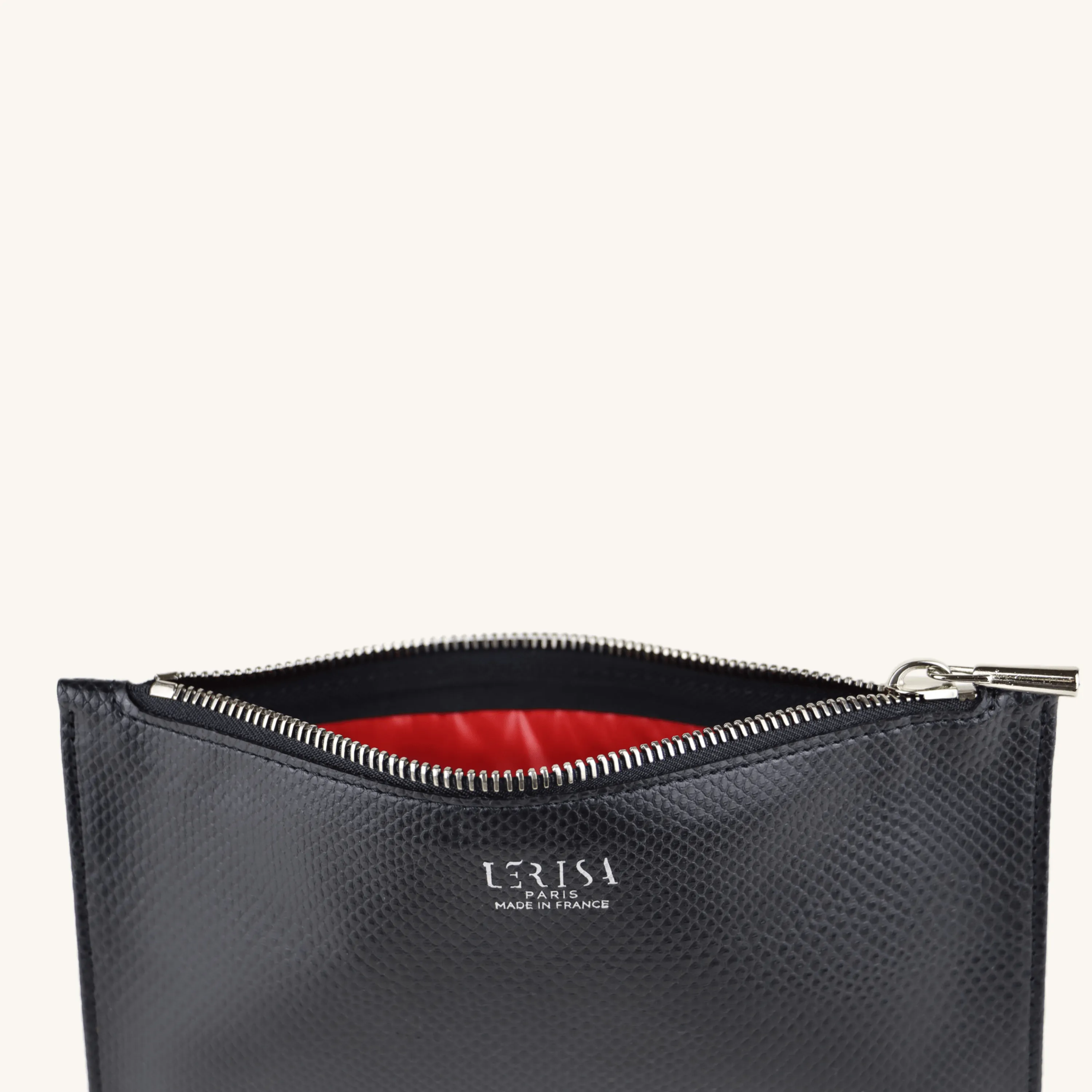 Ora Vegan Grape Leather Zip Pouch | Matera