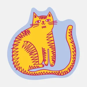 Orange Kitty Sticker