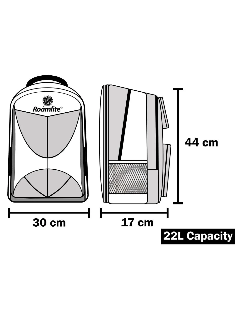 Padded Laptop Backpack - Water Resistant Work or School Rucksack - R29