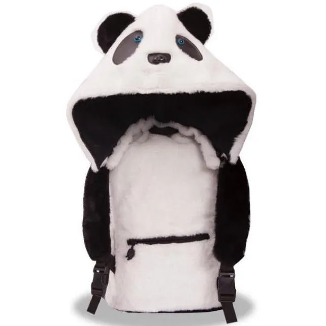 Panda - Little Kids Backpack with Detachable Hood