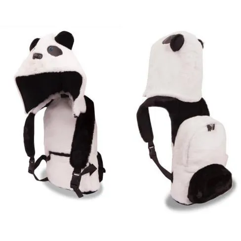 Panda - Little Kids Backpack with Detachable Hood