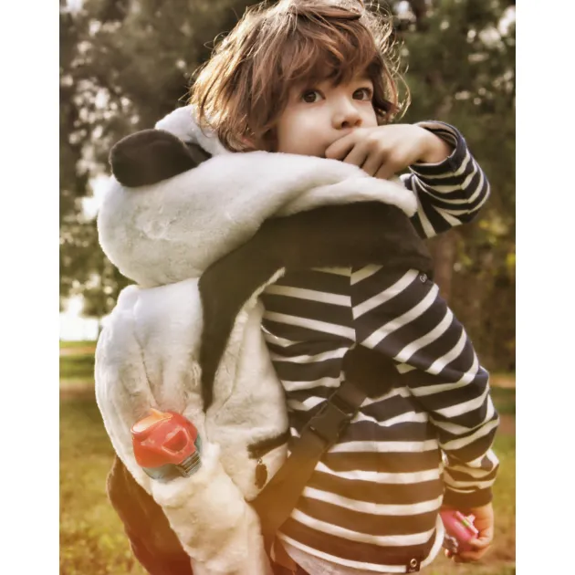 Panda - Little Kids Backpack with Detachable Hood