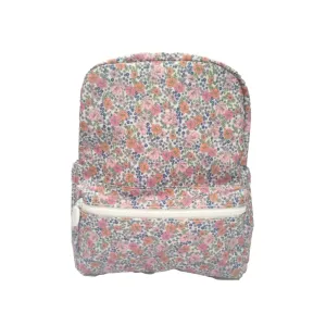 Personalized Small Nylon Backpack Garden Floral