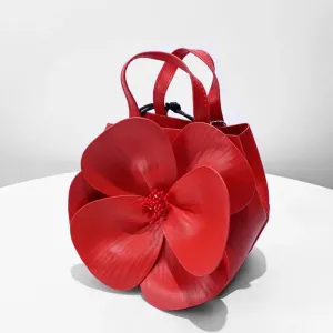 Pink Design Flower Clutches Bag