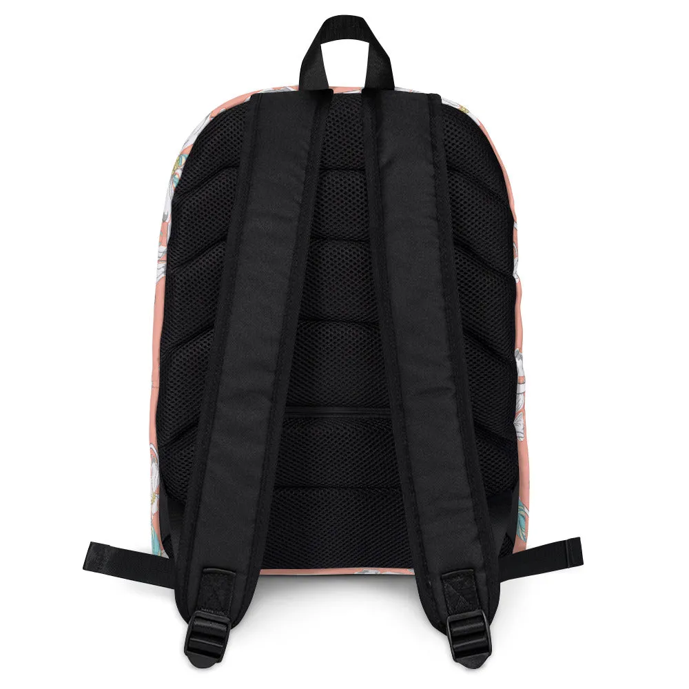 Pink Floral - Sustainably Made Backpack