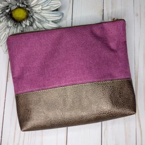 Pink zipper pouch