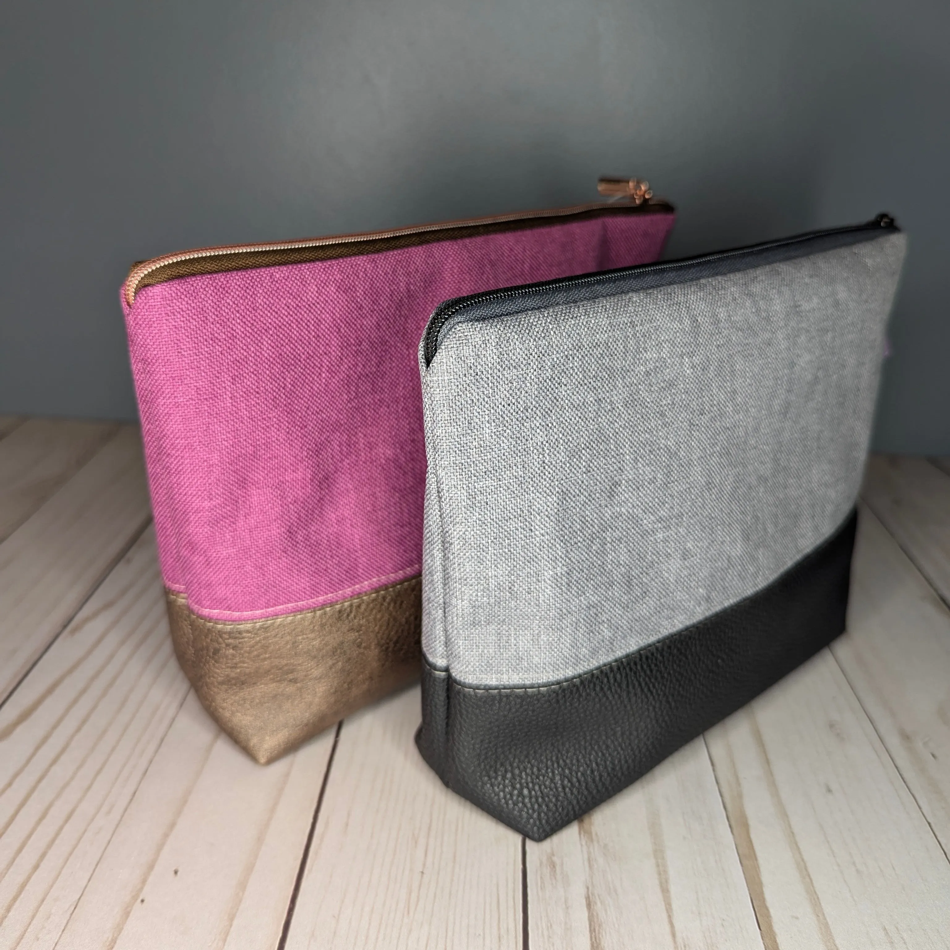 Pink zipper pouch