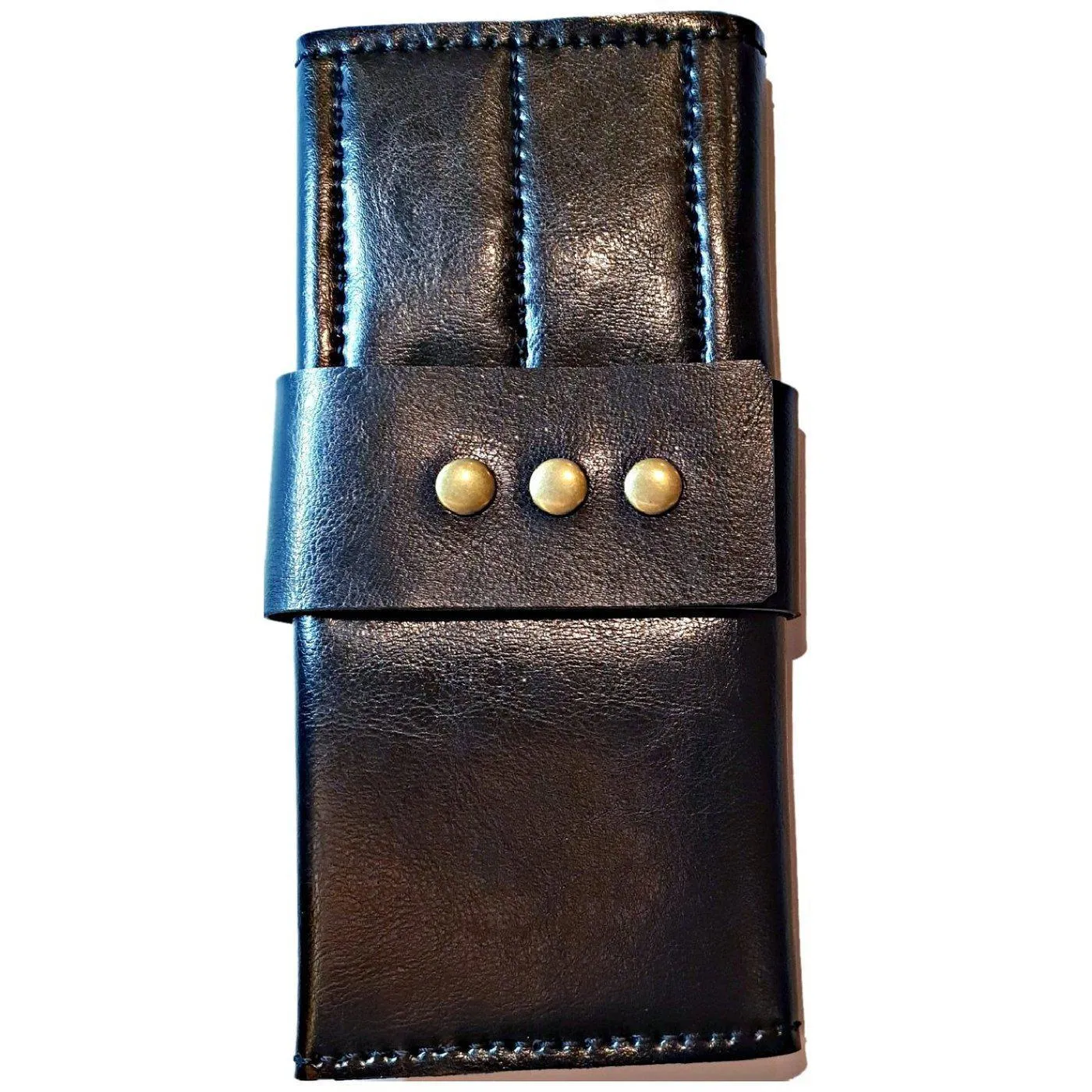 Premium Black Scissor Wallet: 8 Piece Roll-Up Shear Wallet