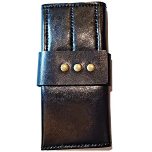Premium Black Scissor Wallet: 8 Piece Roll-Up Shear Wallet