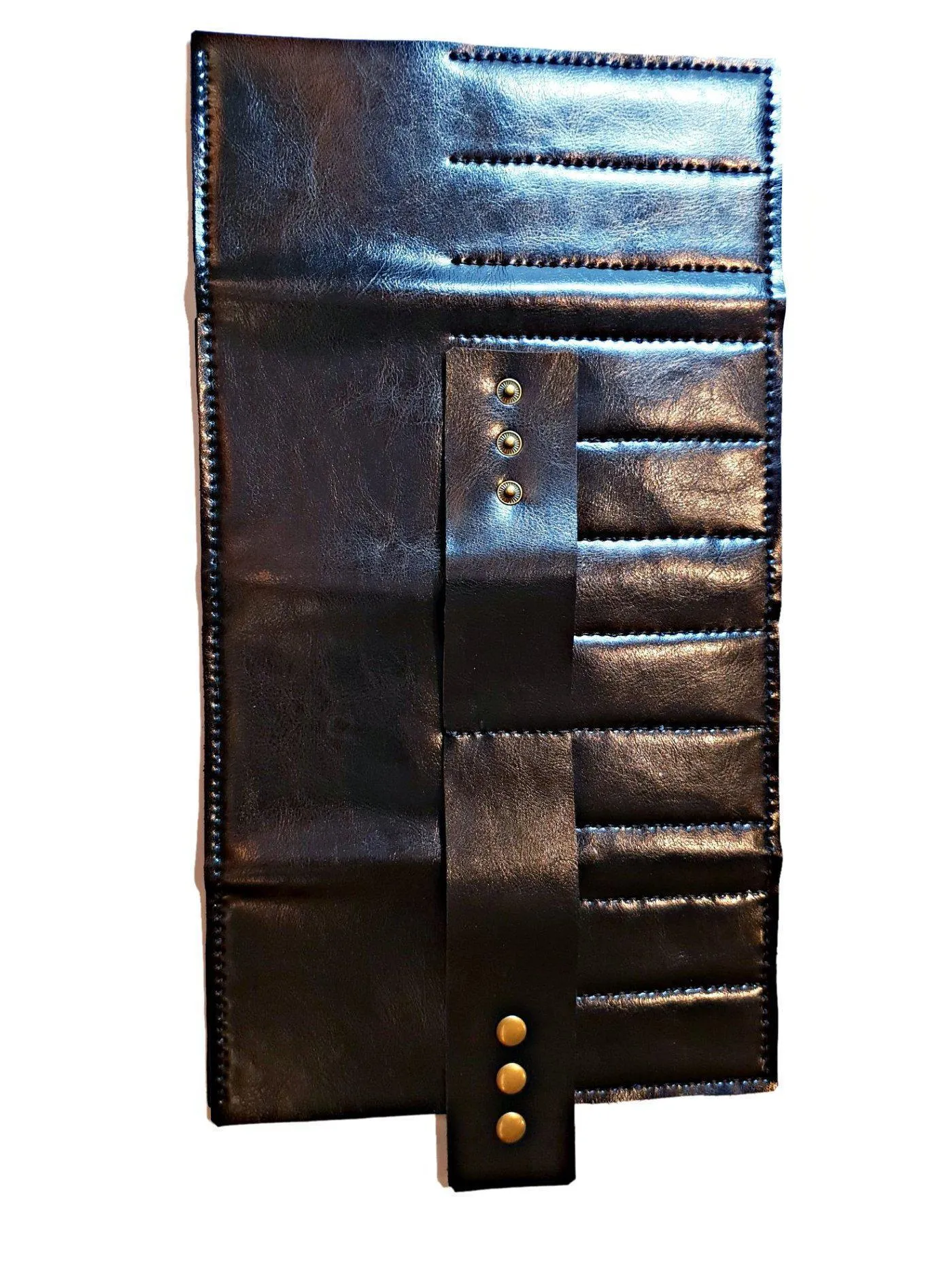 Premium Black Scissor Wallet: 8 Piece Roll-Up Shear Wallet