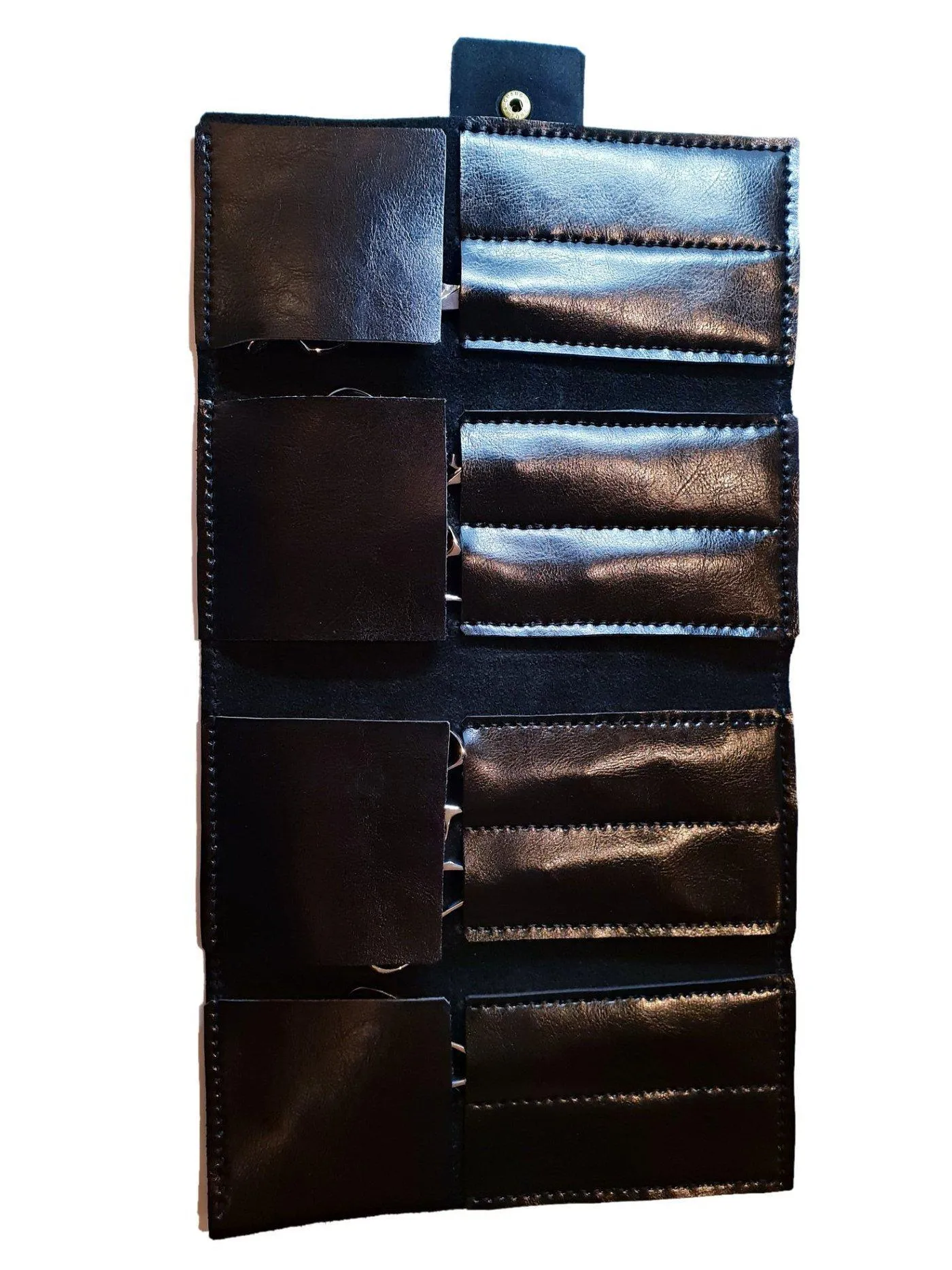 Premium Black Scissor Wallet: 8 Piece Roll-Up Shear Wallet