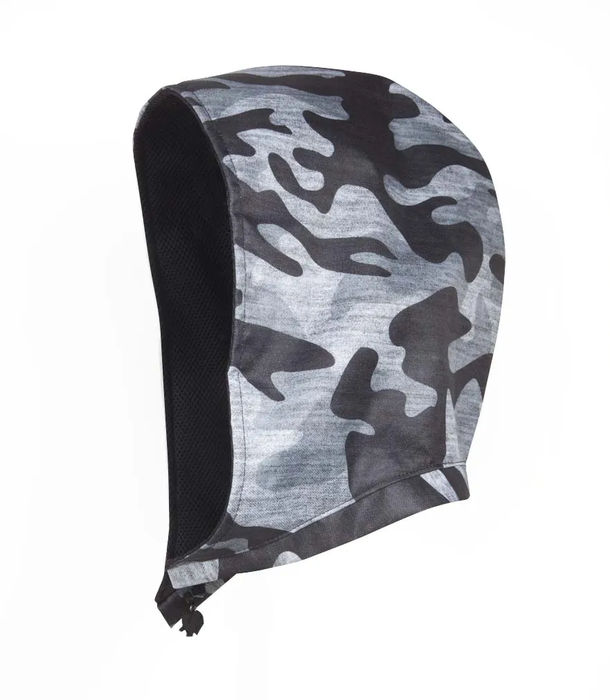 Print Basic - Hooded Backpack - Water-repellent - Grey Camo