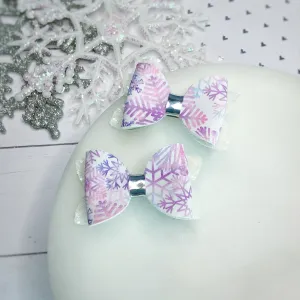 Purple Snow Micro Mini Bow